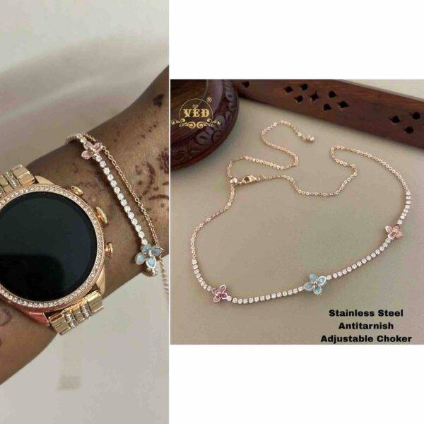 2 in 1 neck chain and bracelet