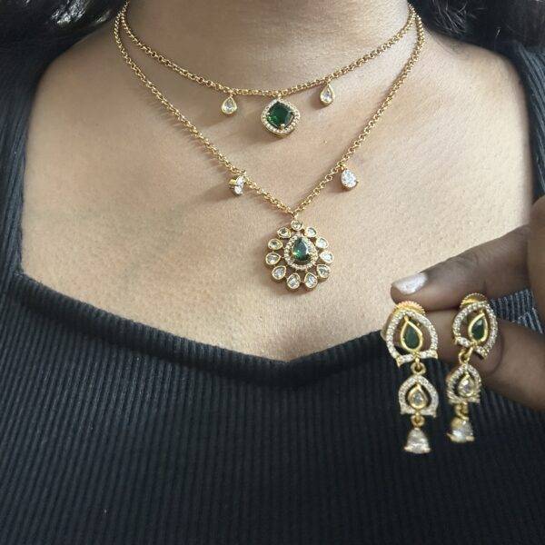 Double layer AD necklace