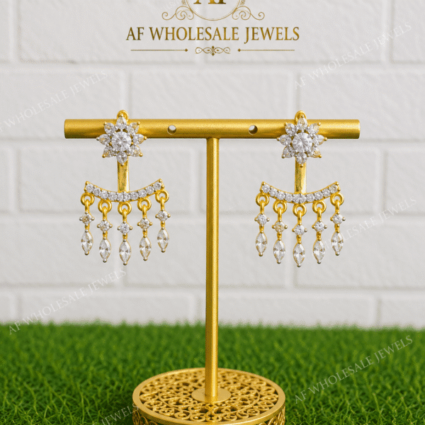 Rain drop earrings design 2