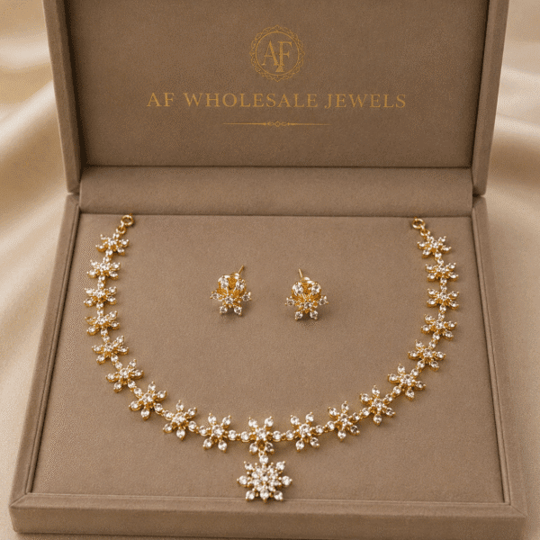 Uncut diamond necklace