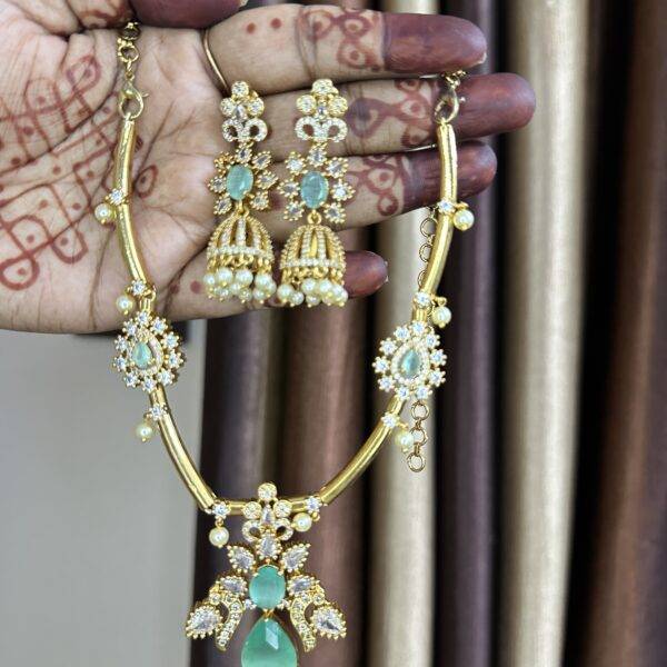 Swastik AD necklace