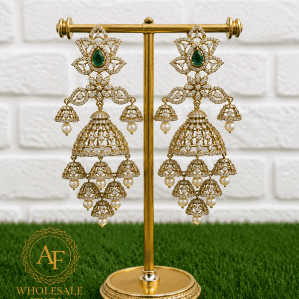 Earrings AD green