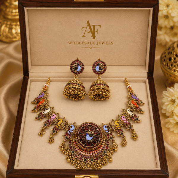 Meenakari necklace