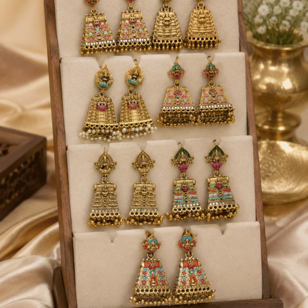7 in 1 Gopuram jumka combo