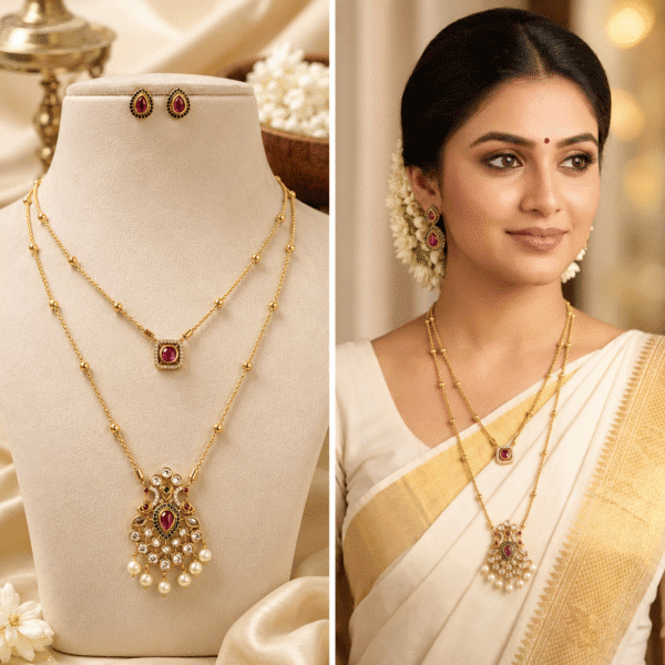 Double layer pendant chain