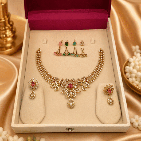 Stone changeable necklace AD