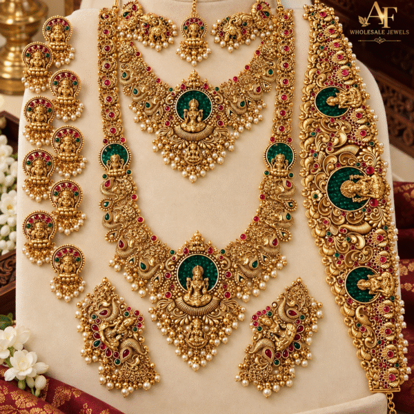 Lakshmi bridal with crystal beads