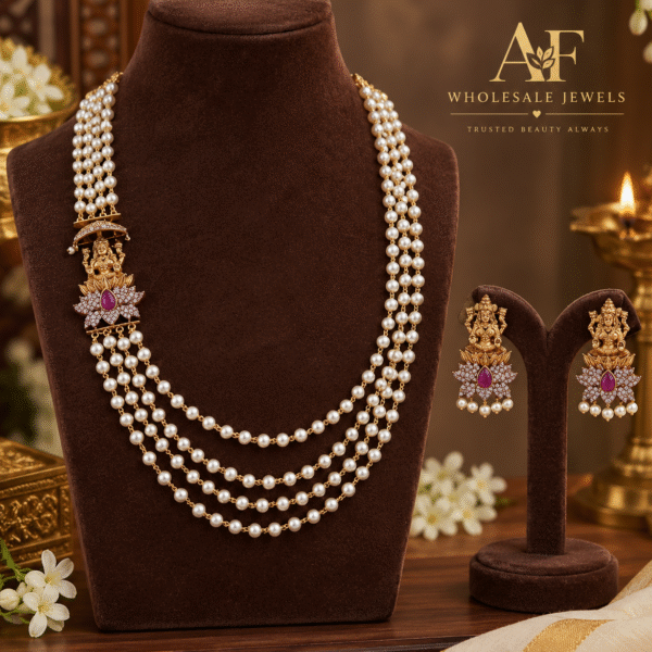 Layered Chandra beads haram